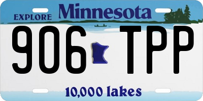 MN license plate 906TPP