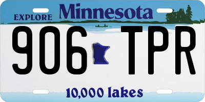 MN license plate 906TPR