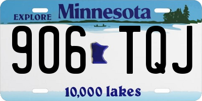 MN license plate 906TQJ