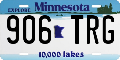 MN license plate 906TRG
