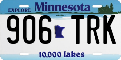 MN license plate 906TRK
