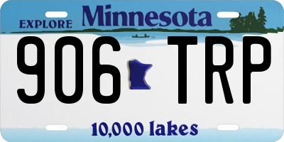 MN license plate 906TRP