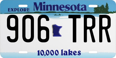 MN license plate 906TRR