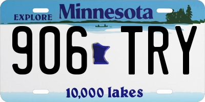 MN license plate 906TRY
