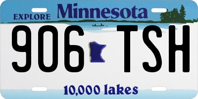 MN license plate 906TSH
