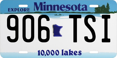MN license plate 906TSI