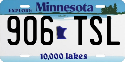 MN license plate 906TSL