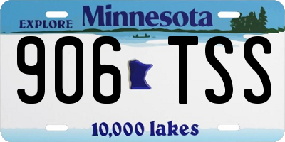 MN license plate 906TSS