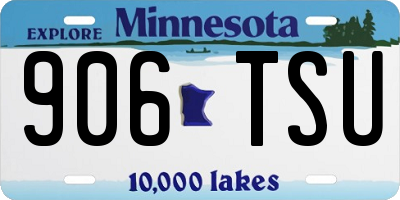 MN license plate 906TSU