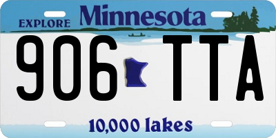 MN license plate 906TTA