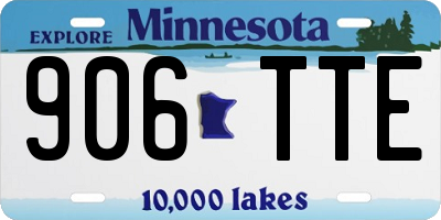 MN license plate 906TTE