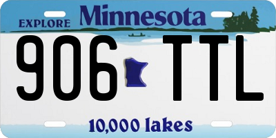 MN license plate 906TTL