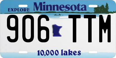 MN license plate 906TTM