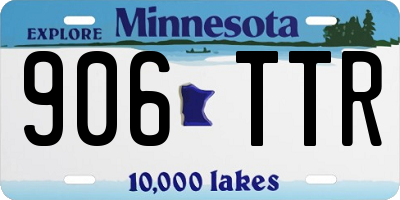 MN license plate 906TTR
