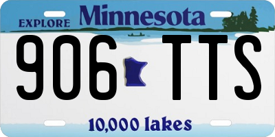 MN license plate 906TTS