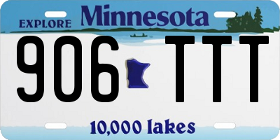 MN license plate 906TTT