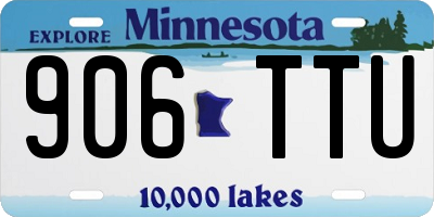 MN license plate 906TTU