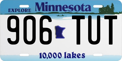 MN license plate 906TUT