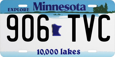 MN license plate 906TVC