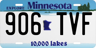 MN license plate 906TVF