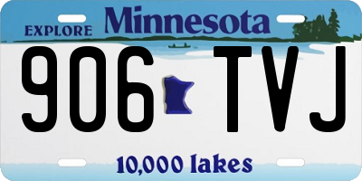 MN license plate 906TVJ