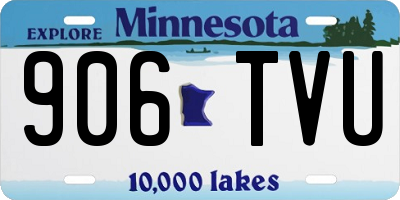 MN license plate 906TVU