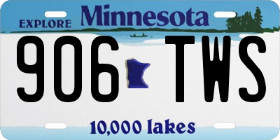 MN license plate 906TWS