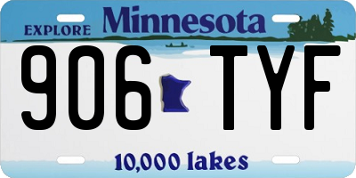 MN license plate 906TYF