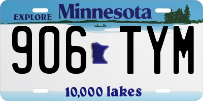 MN license plate 906TYM