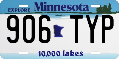 MN license plate 906TYP