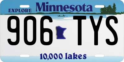 MN license plate 906TYS