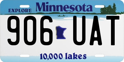 MN license plate 906UAT