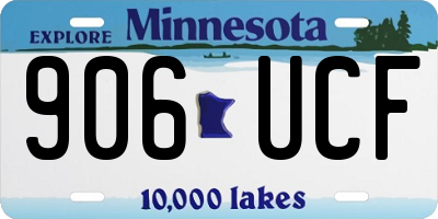 MN license plate 906UCF