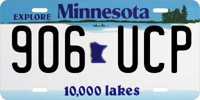 MN license plate 906UCP