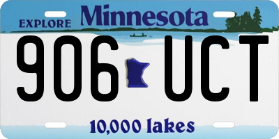 MN license plate 906UCT