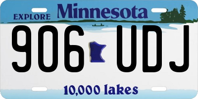 MN license plate 906UDJ