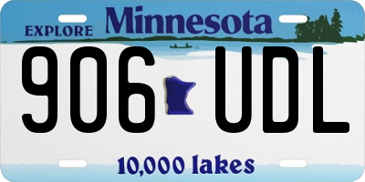 MN license plate 906UDL