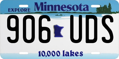 MN license plate 906UDS