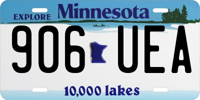 MN license plate 906UEA