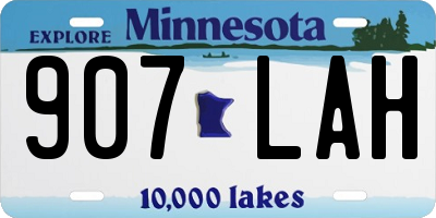 MN license plate 907LAH