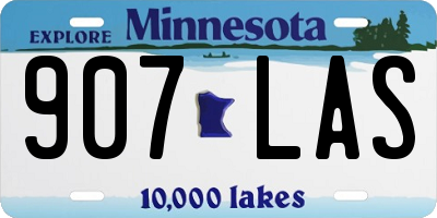 MN license plate 907LAS