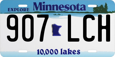 MN license plate 907LCH