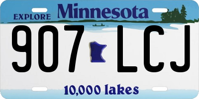 MN license plate 907LCJ