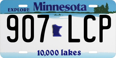 MN license plate 907LCP