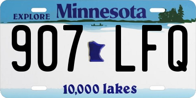 MN license plate 907LFQ