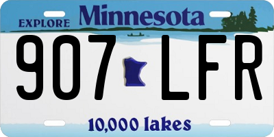 MN license plate 907LFR