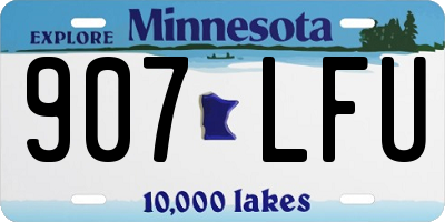 MN license plate 907LFU