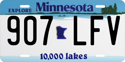 MN license plate 907LFV