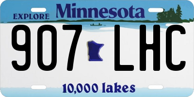 MN license plate 907LHC