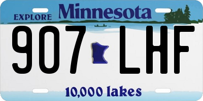 MN license plate 907LHF